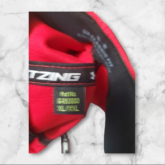 Under Armour Unisex Blitzing 3 Baseball Cap Hat Red XL XXL Fitted Curved Brim - Picture 8 of 11